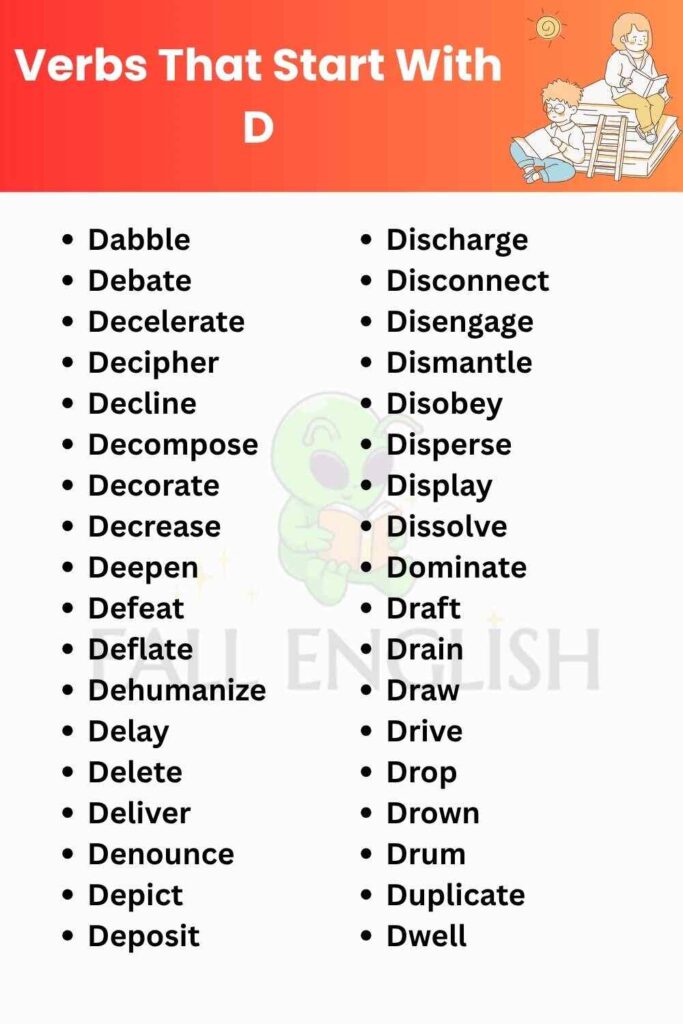 Full Master List of 200+ Verbs That Start With D