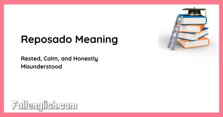 Reposado Meaning — Rested, Calm, and Honestly Misunderstood