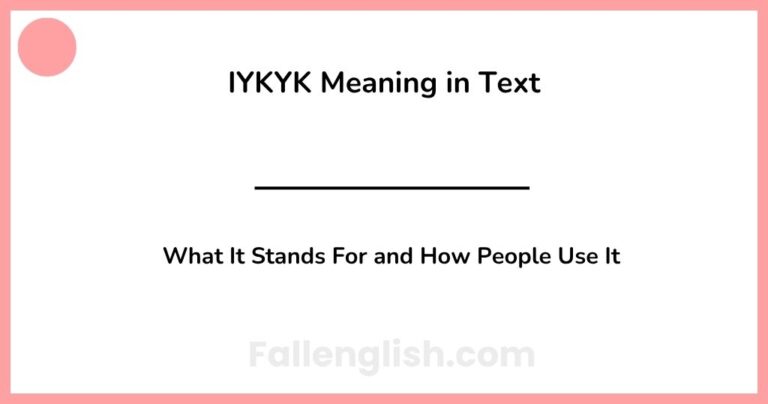 IYKYK Meaning in Text: What It Stands For and How People Use It